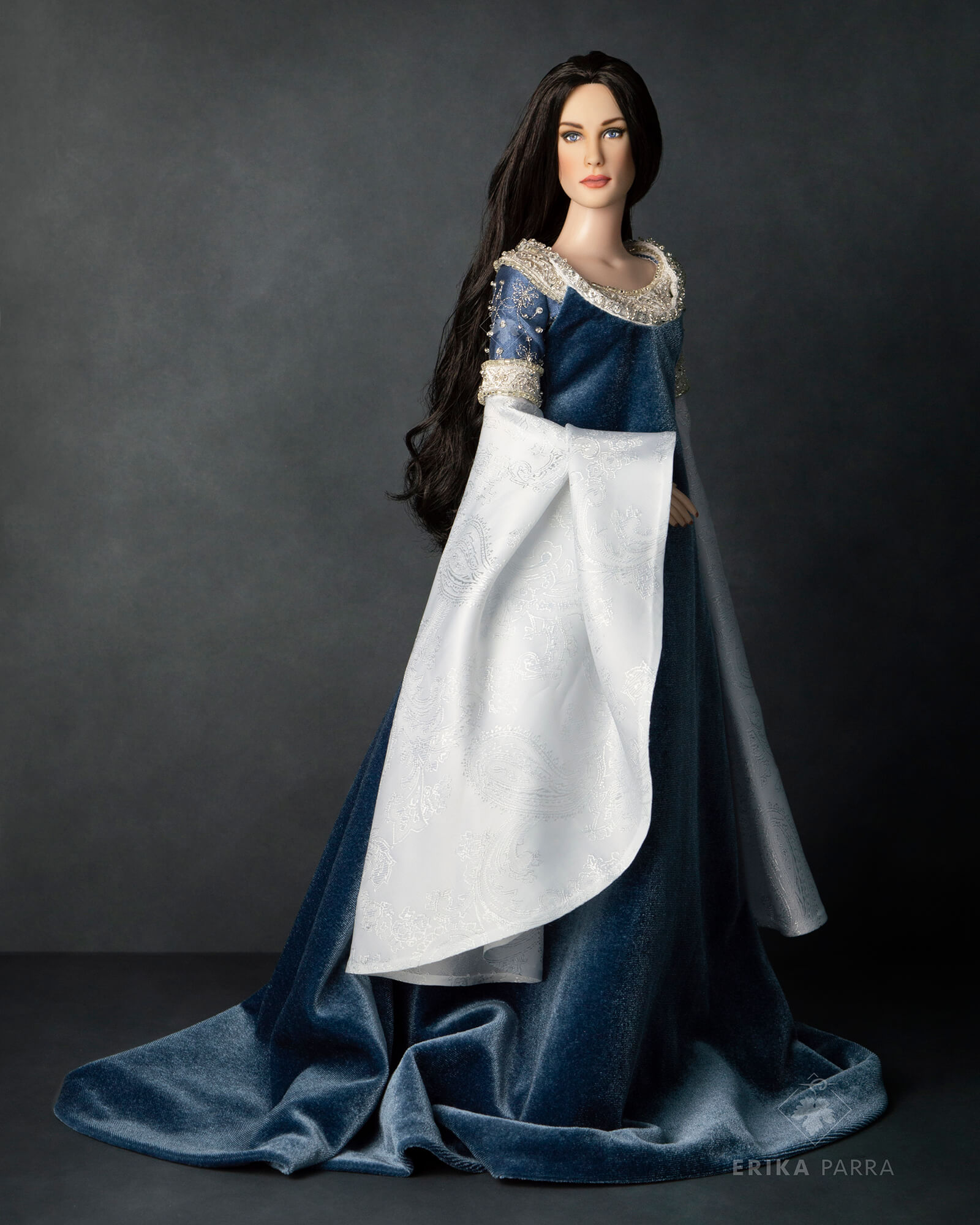 Lord Of the Rings Arwen's Requiem Doll gown by Erika Parra - Photo by Erika Parra