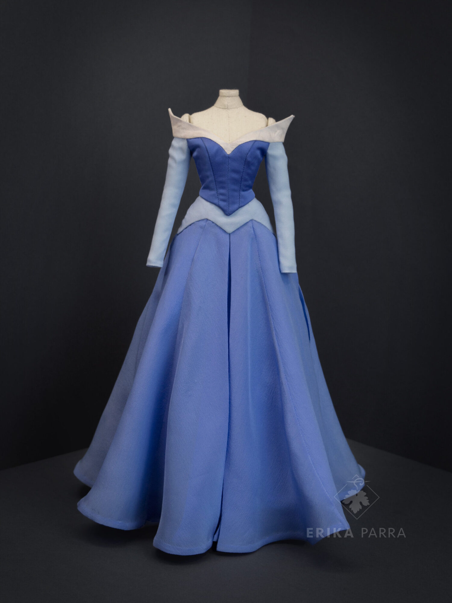 Princess Aurora Sleeping Beauty Doll Dress by Erika Parra - Photo by Erika Parra