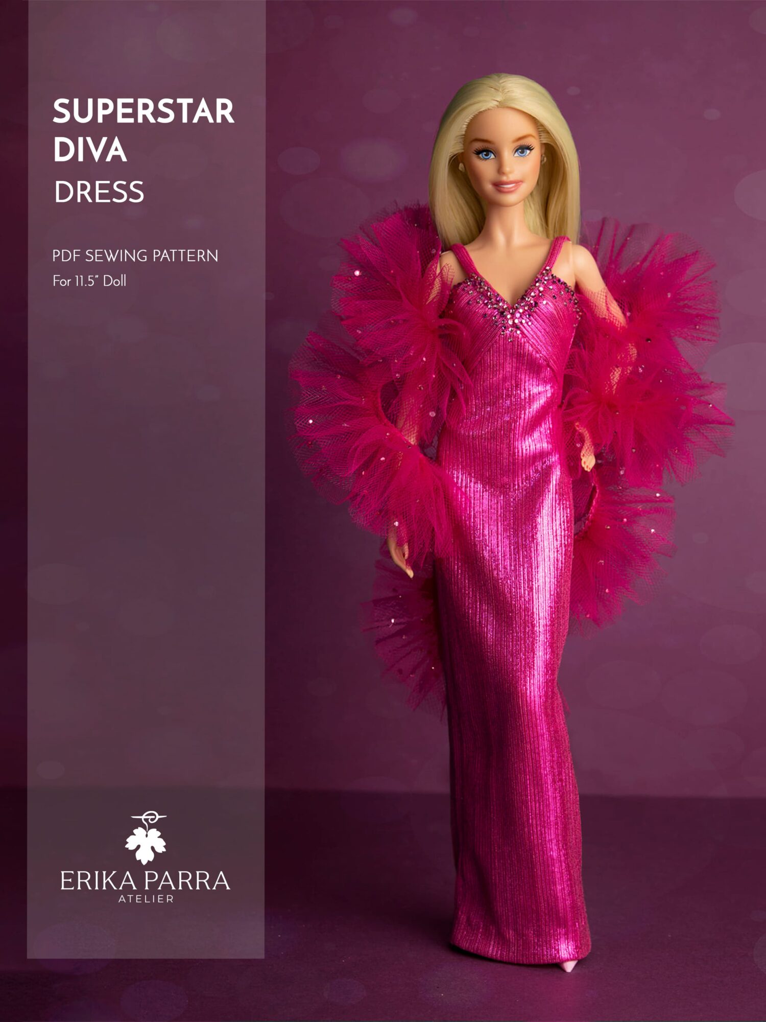 Superstar Diva Doll Dress Sewing Pattern PDF